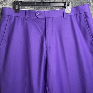 CONCITOR Men's Dress Pants  Flat Front  PURPLE INDIGO  Size 36 NWOT